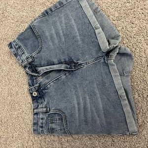 Denim shorts